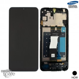 Ecran LCD + Vitre Tactile + châssis noir Samsung Galaxy A05S A057F (Officiel) 