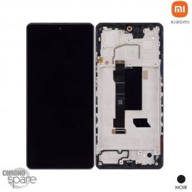 Ecran LCD + vitre tactile + châssis Noir Xiaomi Redmi Note 12 Pro Plus 5G (Officiel) 