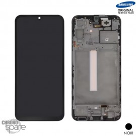 Ecran LCD + Vitre Tactile + châssis Noir Samsung Galaxy A25 5G (A256B) (Officiel)