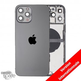 Châssis avec nappes pour iPhone 12 Pro Max - Grade A (avec Logo) Graphite