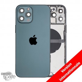 Châssis avec nappes pour iPhone 12 Pro Max - Grade A (avec Logo) Bleu Pacifique