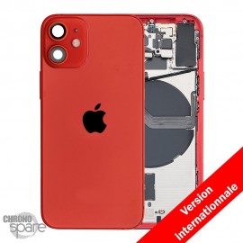 Châssis avec nappes pour iPhone 12 Mini - Grade A (avec Logo) Rouge