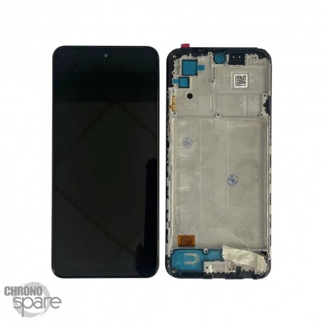 Ecran Oled + vitre tactile avec chassis noir Xiaomi redmi note 10 / Redmi Note 10s 4G