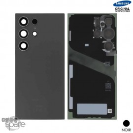 Vitre arrière + lentille caméra Noire Titane Samsung Galaxy S24 Ultra (Officiel)