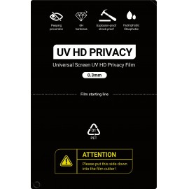 Film de protection pour machine à découper (lot de 20) ANTI-ESPION HD pour Smartphone 