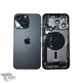 Châssis complet pour iPhone 15 Pro Max - Grade A (avec Logo) Titane Noir