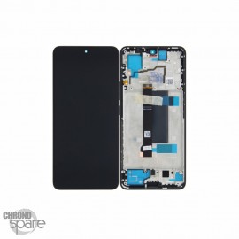 Ecran LCD + Vitre tactile + Châssis noir Xiaomi Redmi Note 13 Pro 5G (Officiel)