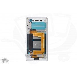 Ecran LCD + Vitre tactile blanche + Chassis pour Sony Xperia M4 Aqua E2303 (officiel) 124TUL0010A