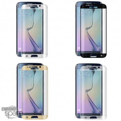 Vitre de protection incurvée Samsung Galaxy S6 Edge Noire