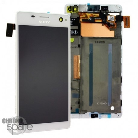 Ecran LCD et Vitre tactile Blanche Sony Xperia C4 (officiel) A/8CS-59160-0002