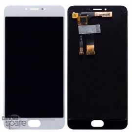 Ecran LCD + Vitre tactile Blanc Meizu M3 Note