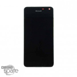 Bloc Vitre + LCD Nokia Lumia 650 Noir avec chassis (officiel)