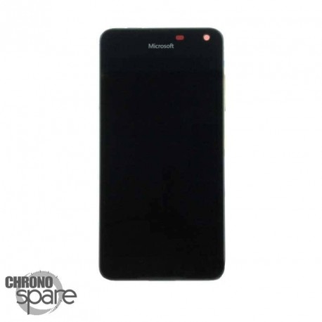 Bloc Vitre + LCD Nokia Lumia 650 / 650 Dual Noir avec chassis (Compatible) 00814H5