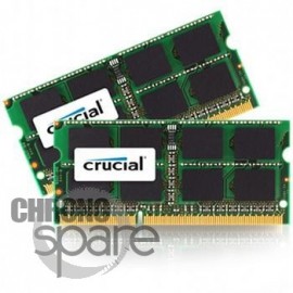 Pack barette mémoire Crucial 2 x 4Go So-dimm PC3-8500 (compatible Apple MacBook Pro et iMac)