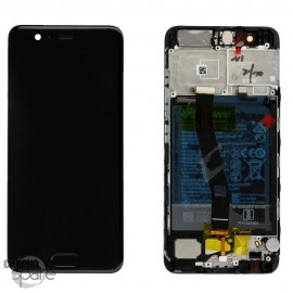 Bloc écran LCD + vitre tactile + batterie Huawei P10 Noir (officiel)
